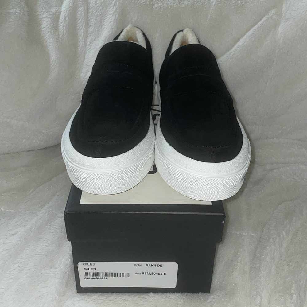 NWT J/SLIDES GILES Black Suede Slip-On Loafer Sneaker - Picture 7 of 16